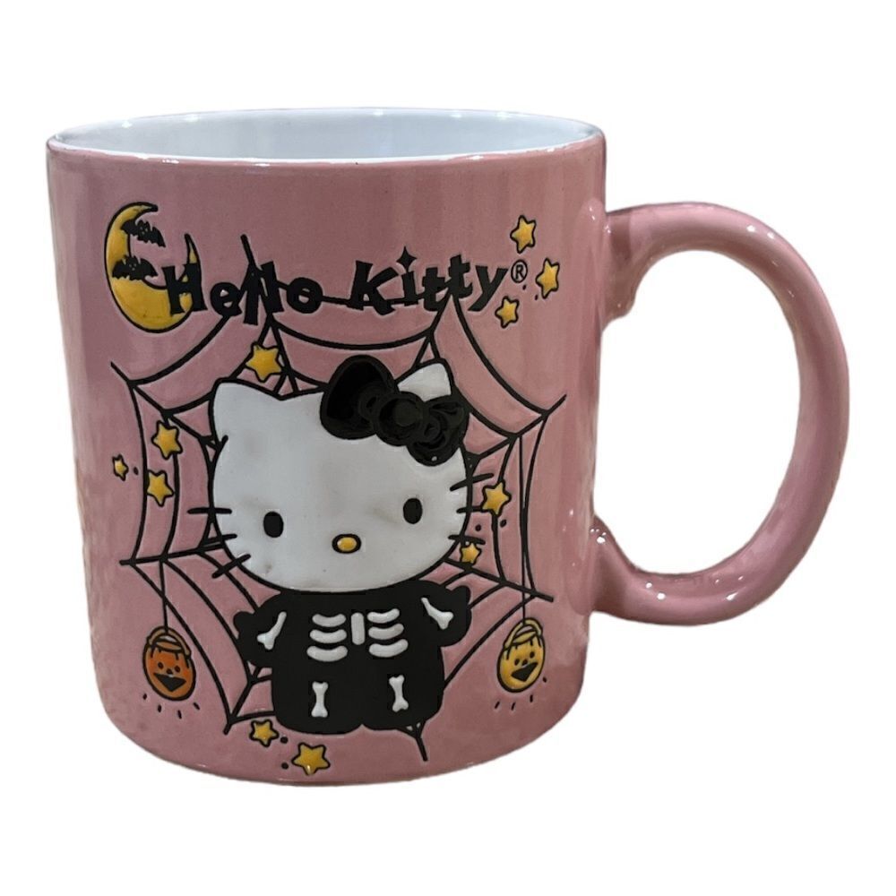 Sanrio Hello Kitty Skeleton Pink Halloween Mug